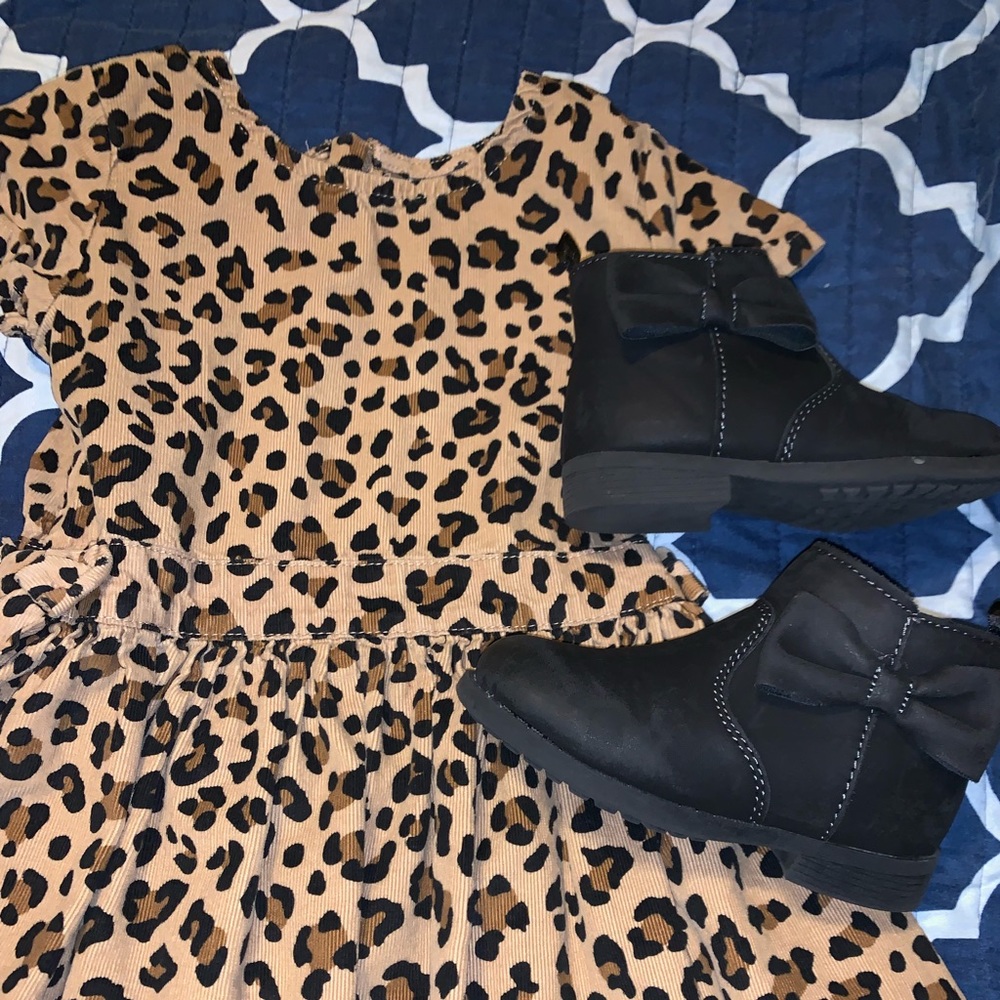 Cheetah toddler girls dress